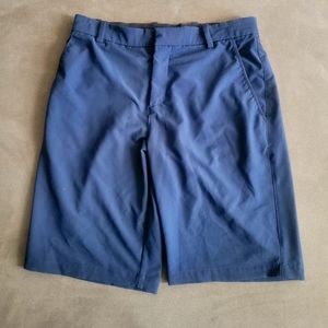 Nike Men's Flat Front Shorts - Navy Blue